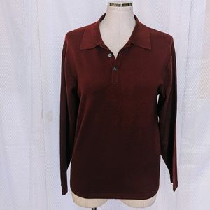 Eddie Bauer stretch Pima cotton pullover top S